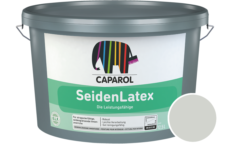 Caparol SeidenLatex 12,5L Latexfarbe / Getnt im Farbton Moos 25