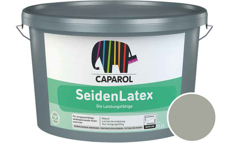 Caparol SeidenLatex 7,5L Latexfarbe / Getnt im Farbton Moos 40