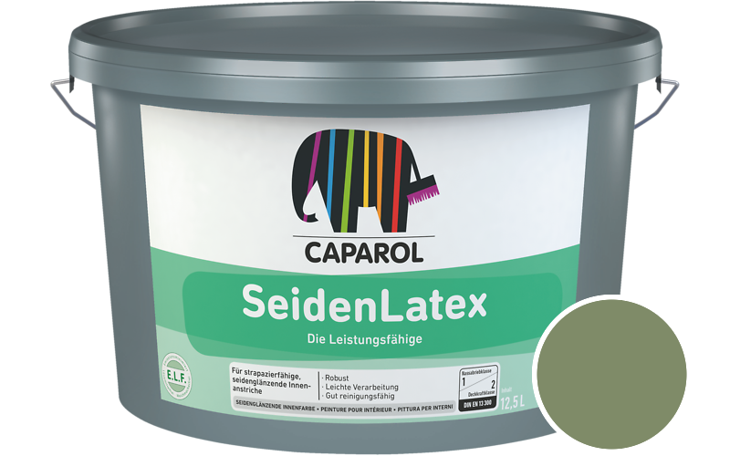 Caparol SeidenLatex 7,5L Latexfarbe / Getnt im Farbton Oase 105