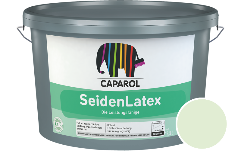 Caparol SeidenLatex 7,5L Latexfarbe / Getnt im Farbton Oase 120