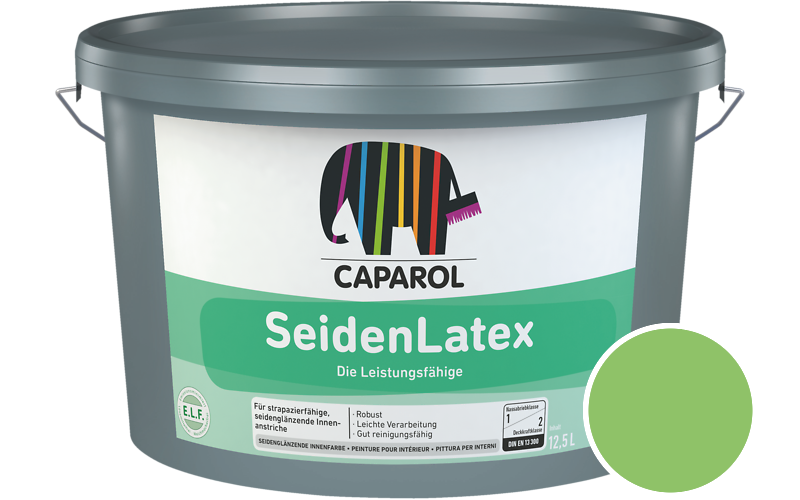 Caparol SeidenLatex 12,5L Latexfarbe / Getnt im Farbton Oase 145
