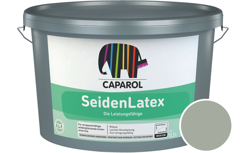 Caparol SeidenLatex 7,5L Latexfarbe / Getnt im Farbton Oase 15