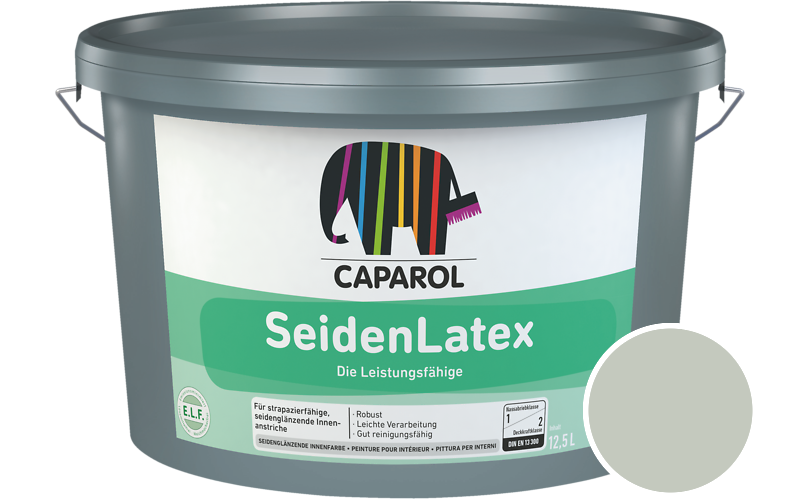 Caparol SeidenLatex 7,5L Latexfarbe / Getnt im Farbton Oase 20