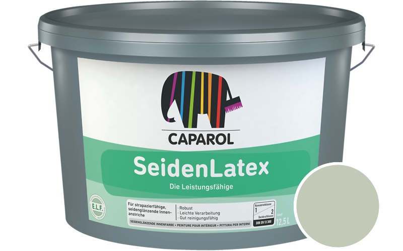 Caparol SeidenLatex 7,5L Latexfarbe / Getnt im Farbton Oase 80