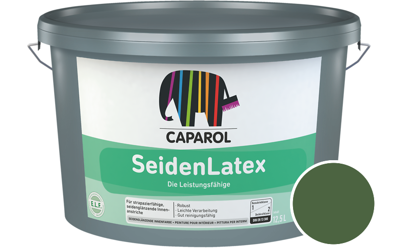 Caparol SeidenLatex 7,5L Latexfarbe / Getnt im Farbton Oase 95