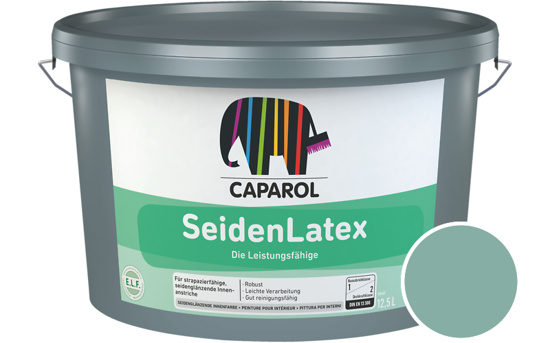 Caparol SeidenLatex 7,5L Latexfarbe / Getnt im Farbton Odenwald 13