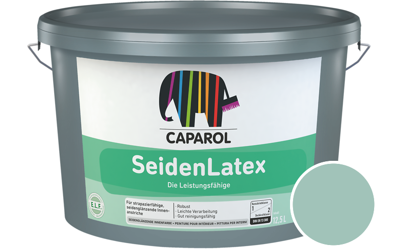 Caparol SeidenLatex 7,5L Latexfarbe / Getnt im Farbton Odenwald 14