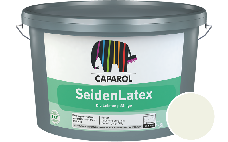 Caparol SeidenLatex 7,5L Latexfarbe / Getnt im Farbton Off White 30