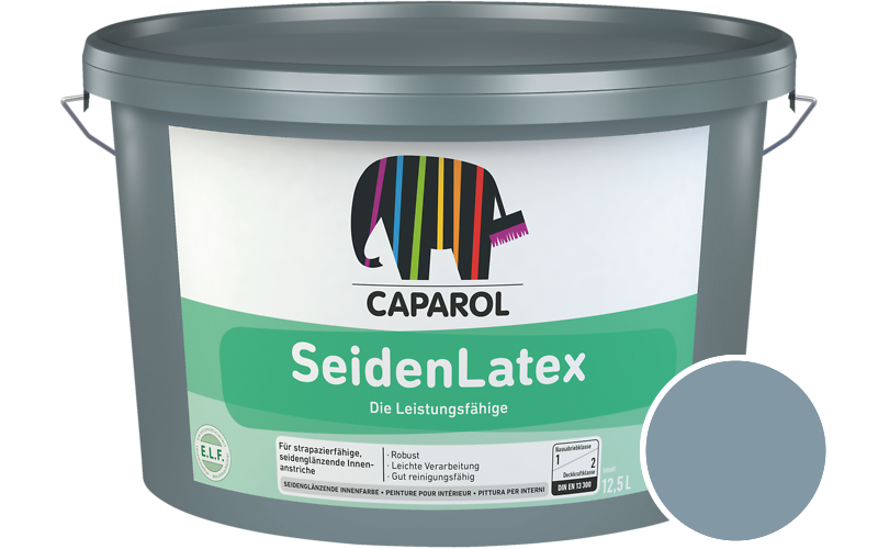 Caparol SeidenLatex 12,5L Latexfarbe / Getnt im Farbton Pacific 105