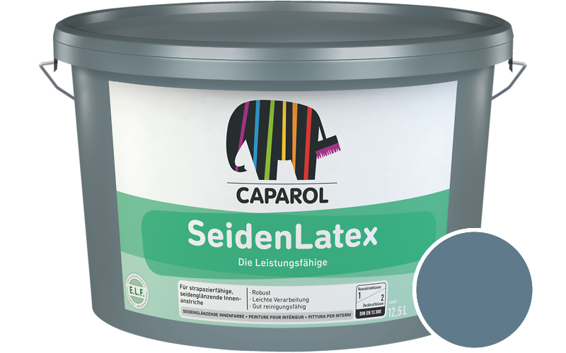Caparol SeidenLatex 7,5L Latexfarbe / Getnt im Farbton Pacific 135