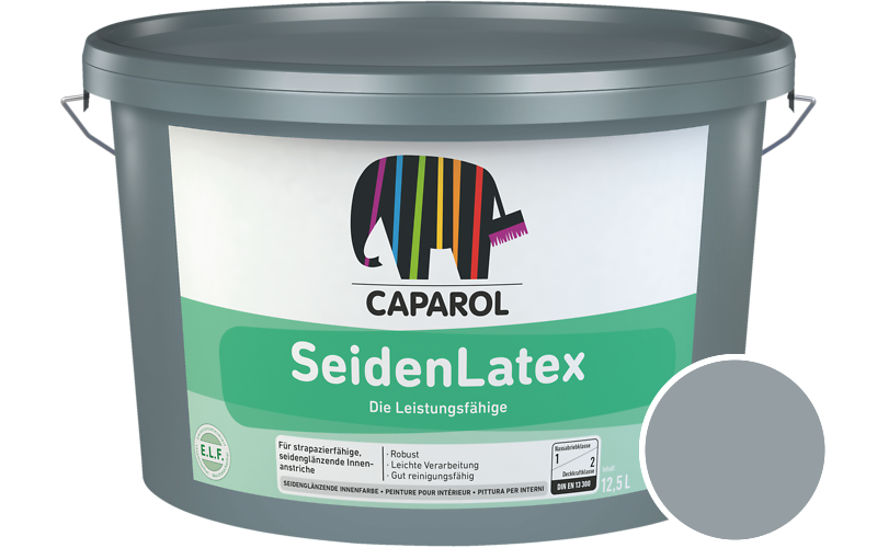 Caparol SeidenLatex 2,5L Latexfarbe / Getnt im Farbton Pacific 15