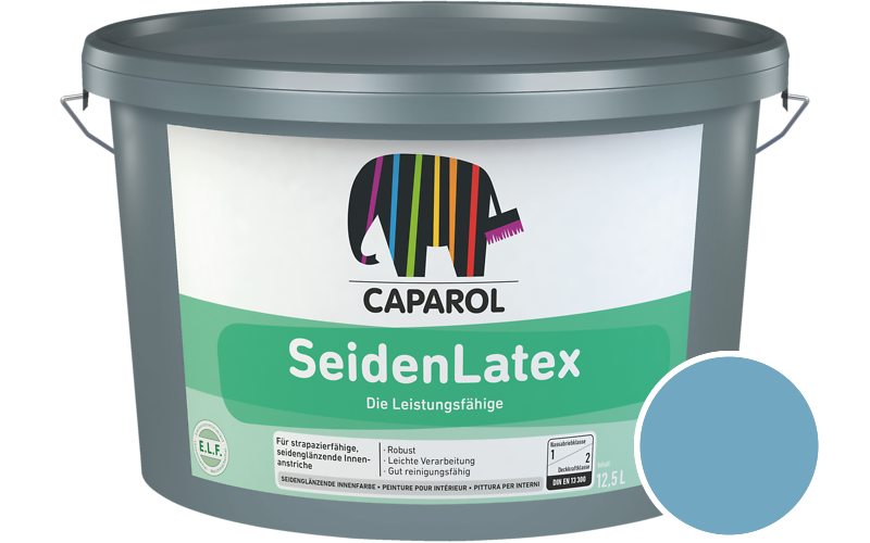 Caparol SeidenLatex 7,5L Latexfarbe / Getnt im Farbton Pacific 175