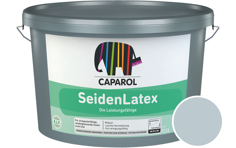 Caparol SeidenLatex 5L Latexfarbe / Getnt im Farbton Pacific 80