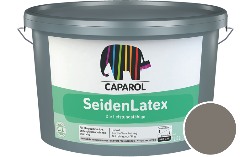 Caparol SeidenLatex 2,5L Latexfarbe / Getnt im Farbton Palazzo 75
