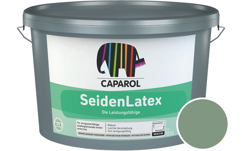 Caparol SeidenLatex 12,5L Latexfarbe / Getnt im Farbton Palm 25