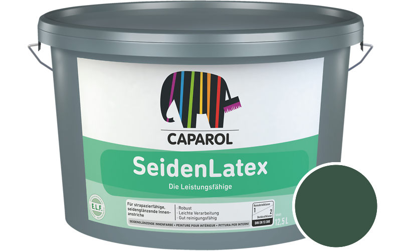 Caparol SeidenLatex 5L Latexfarbe / Getnt im Farbton Palm 35