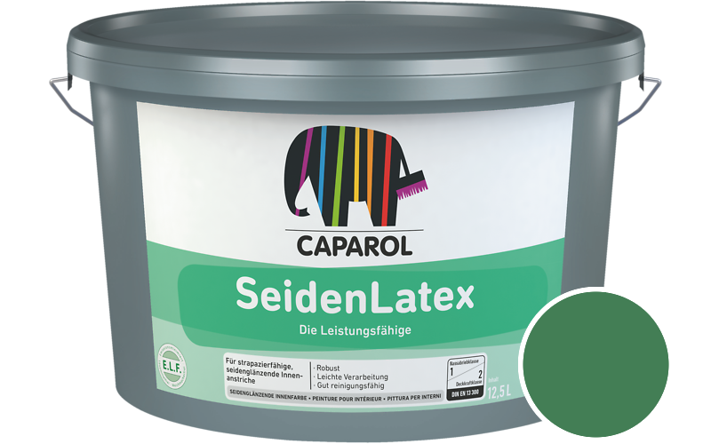 Caparol SeidenLatex 7,5L Latexfarbe / Getnt im Farbton Palm 75