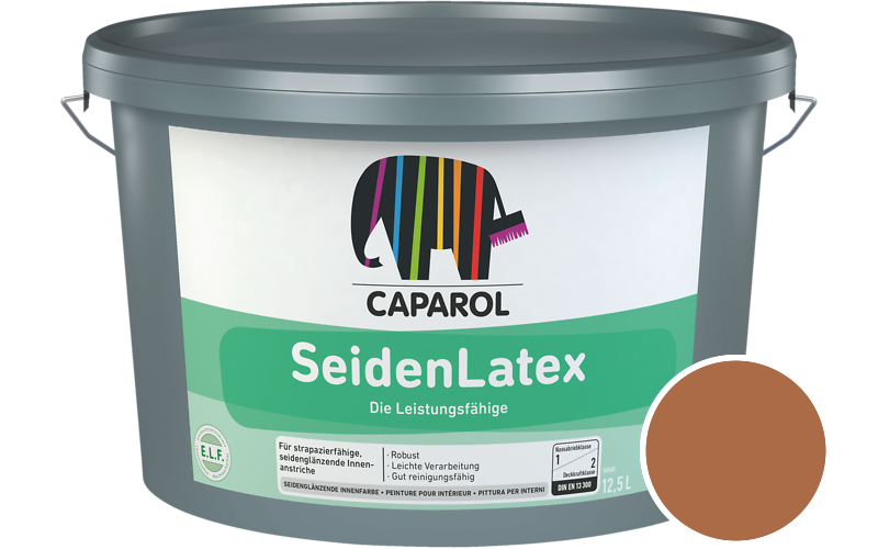 Caparol SeidenLatex 12,5L Latexfarbe / Getnt im Farbton Papaya 65
