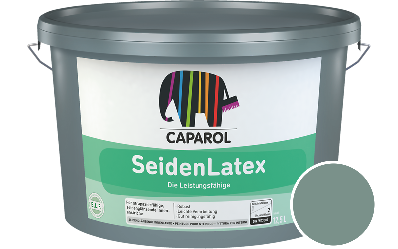 Caparol SeidenLatex 7,5L Latexfarbe / Getnt im Farbton Patina 5