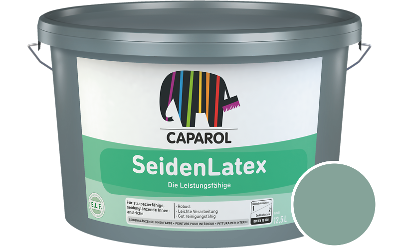 Caparol SeidenLatex 12,5L Latexfarbe / Getnt im Farbton Patina 75