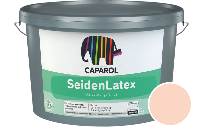 Caparol SeidenLatex 5L Latexfarbe / Getnt im Farbton Perl 55