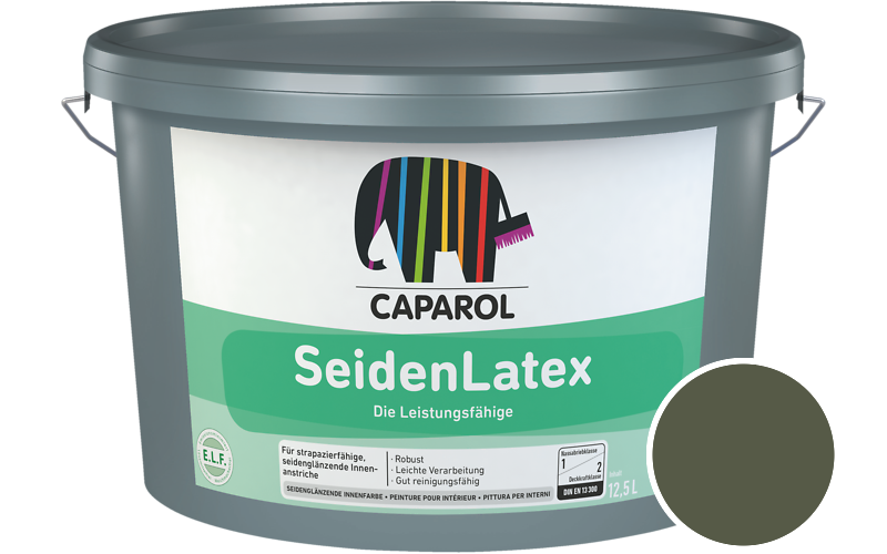 Caparol SeidenLatex 7,5L Latexfarbe / Getnt im Farbton Pinie 5