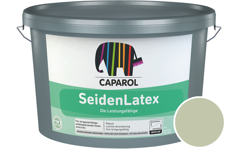 Caparol SeidenLatex 12,5L Latexfarbe / Getnt im Farbton Pinie 55