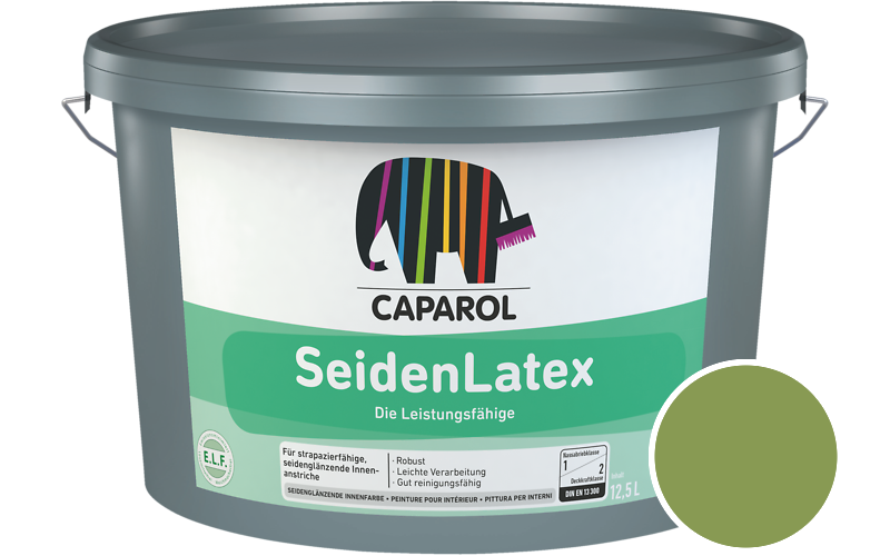 Caparol SeidenLatex 7,5L Latexfarbe / Getnt im Farbton Pinie 70