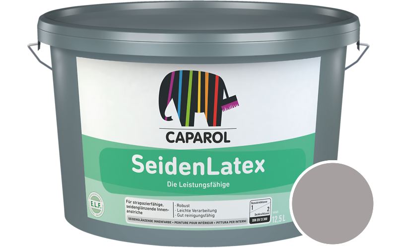 Caparol SeidenLatex 7,5L Latexfarbe / Getnt im Farbton Quarz 10
