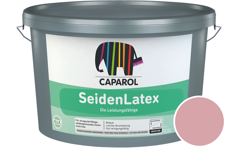 Caparol SeidenLatex 7,5L Latexfarbe / Getnt im Farbton RAL 3015 Hellrosa