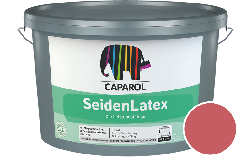 Caparol SeidenLatex 7,5L Latexfarbe / Getnt im Farbton RAL 3017 Rose