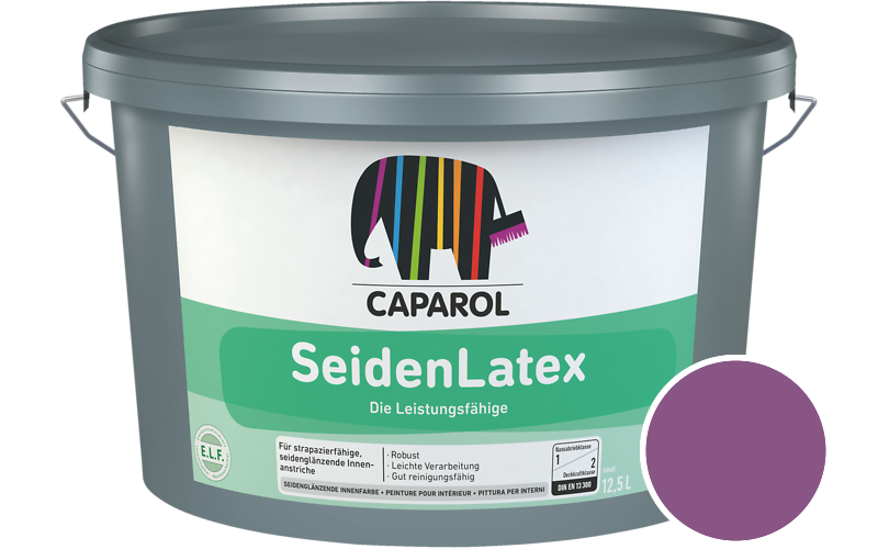 Caparol SeidenLatex 2,5L Latexfarbe / Get�nt im Farbton RAL 4008 Signalviolett