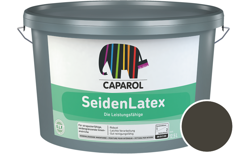 Caparol SeidenLatex 2,5L Latexfarbe / Getnt im Farbton RAL 6022 Braunoliv