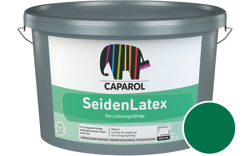 Caparol SeidenLatex 2,5L Latexfarbe / Getnt im Farbton RAL 6029 Minzgrn