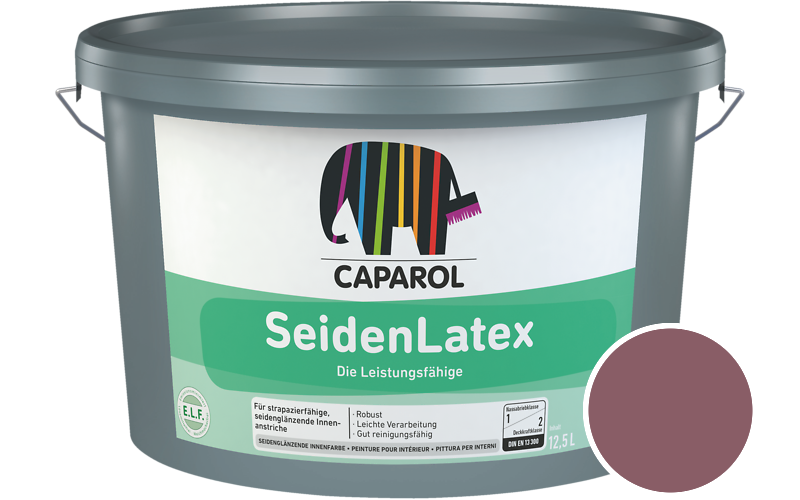 Caparol SeidenLatex 5L Latexfarbe / Getnt im Farbton Rose 105