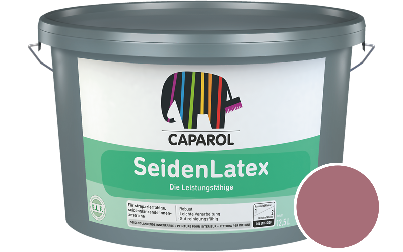 Caparol SeidenLatex 12,5L Latexfarbe / Getnt im Farbton Rose 110