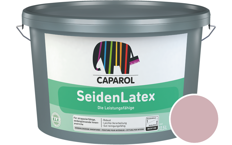 Caparol SeidenLatex 5L Latexfarbe / Getnt im Farbton Rose 85