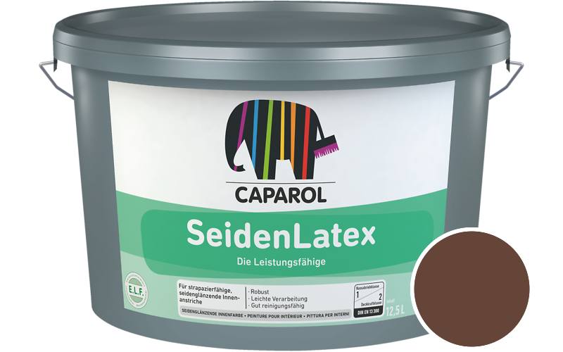 Caparol SeidenLatex 5L Latexfarbe / Getnt im Farbton Rubin 25
