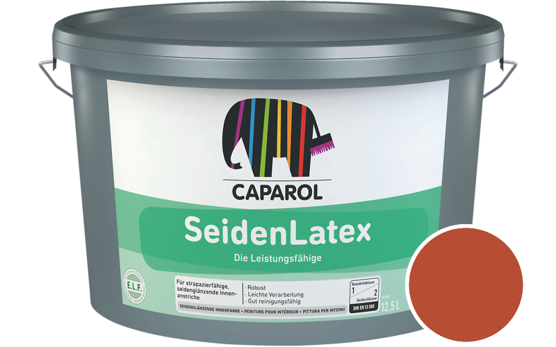Caparol SeidenLatex 12,5L Latexfarbe / Getnt im Farbton Rubin 30