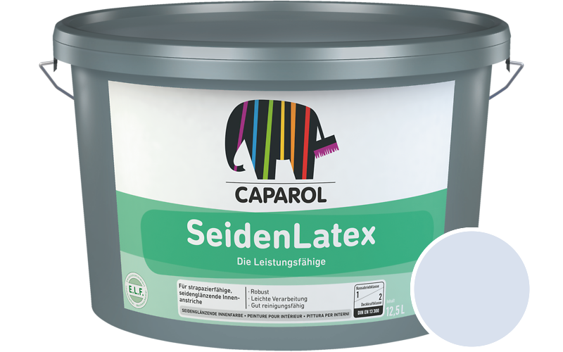 Caparol SeidenLatex 7,5L Latexfarbe / Getnt im Farbton Saphir 120