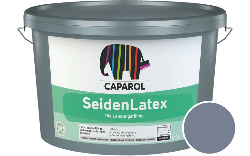 Caparol SeidenLatex 7,5L Latexfarbe / Getnt im Farbton Saphir 45