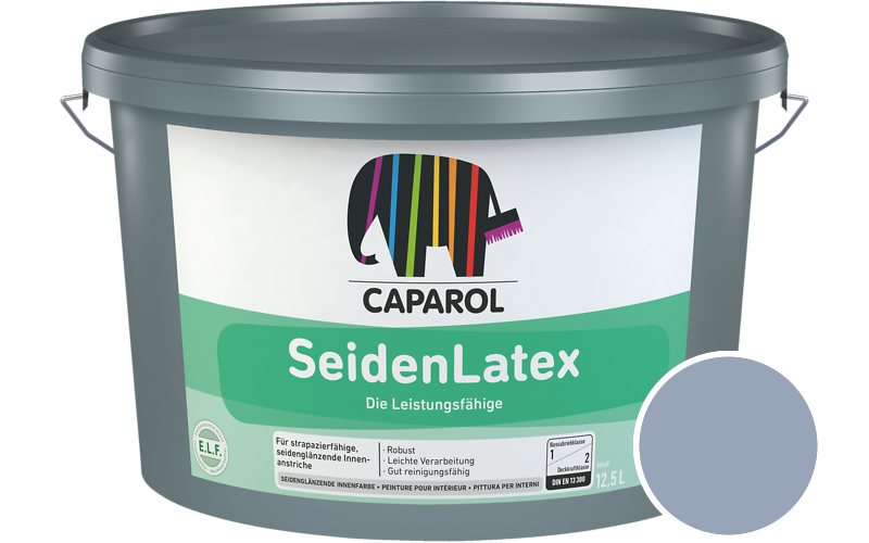 Caparol SeidenLatex 7,5L Latexfarbe / Getnt im Farbton Saphir 80