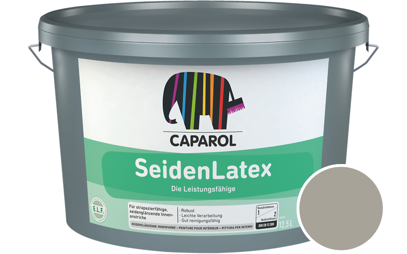 Caparol SeidenLatex 7,5L Latexfarbe / Getnt im Farbton Schiefer 14