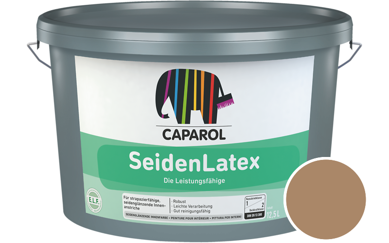 Caparol SeidenLatex 7,5L Latexfarbe / Get�nt im Farbton Siena 75