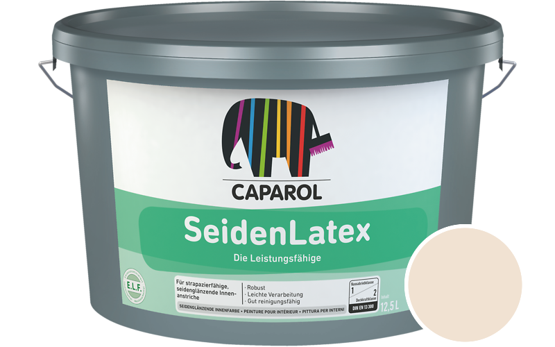 Caparol SeidenLatex 5L Latexfarbe / Getnt im Farbton Terra 18