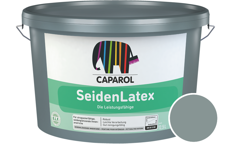 Caparol SeidenLatex 5L Latexfarbe / Getnt im Farbton Tibet 12