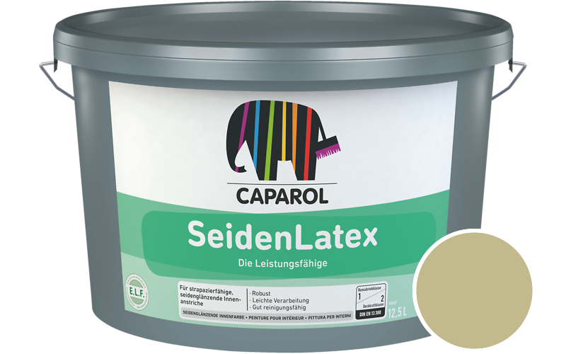 Caparol SeidenLatex 5L Latexfarbe / Getnt im Farbton Tundra 115