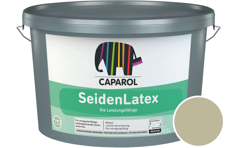 Caparol SeidenLatex 5L Latexfarbe / Getnt im Farbton Tundra 40