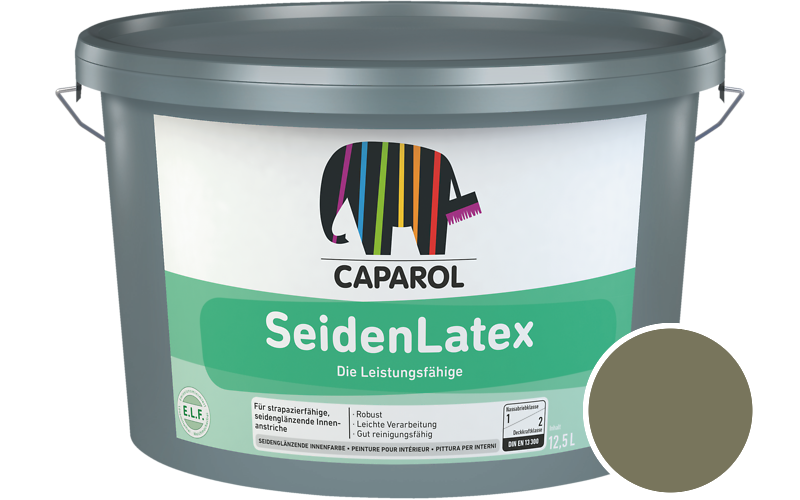 Caparol SeidenLatex 12,5L Latexfarbe / Getnt im Farbton Tundra 70