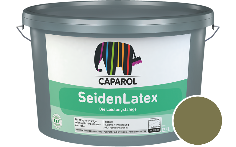 Caparol SeidenLatex 5L Latexfarbe / Getnt im Farbton Tundra 95